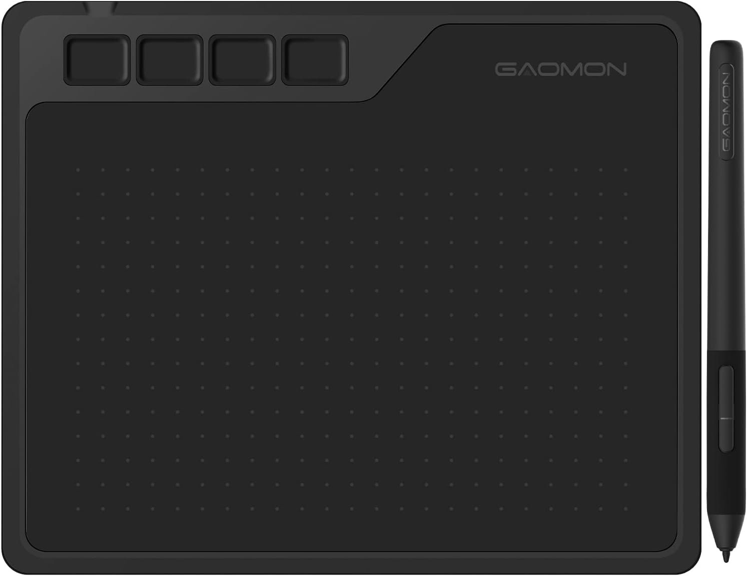 Gaomon S620 Drawing Tablet 6.5 X 4 Inch Graphics Tablet With 8192 Passive Pen 4 Customizable Expresskeys For Digital Drawing  Osu  Online Teaching-For Mac Windows Android Os