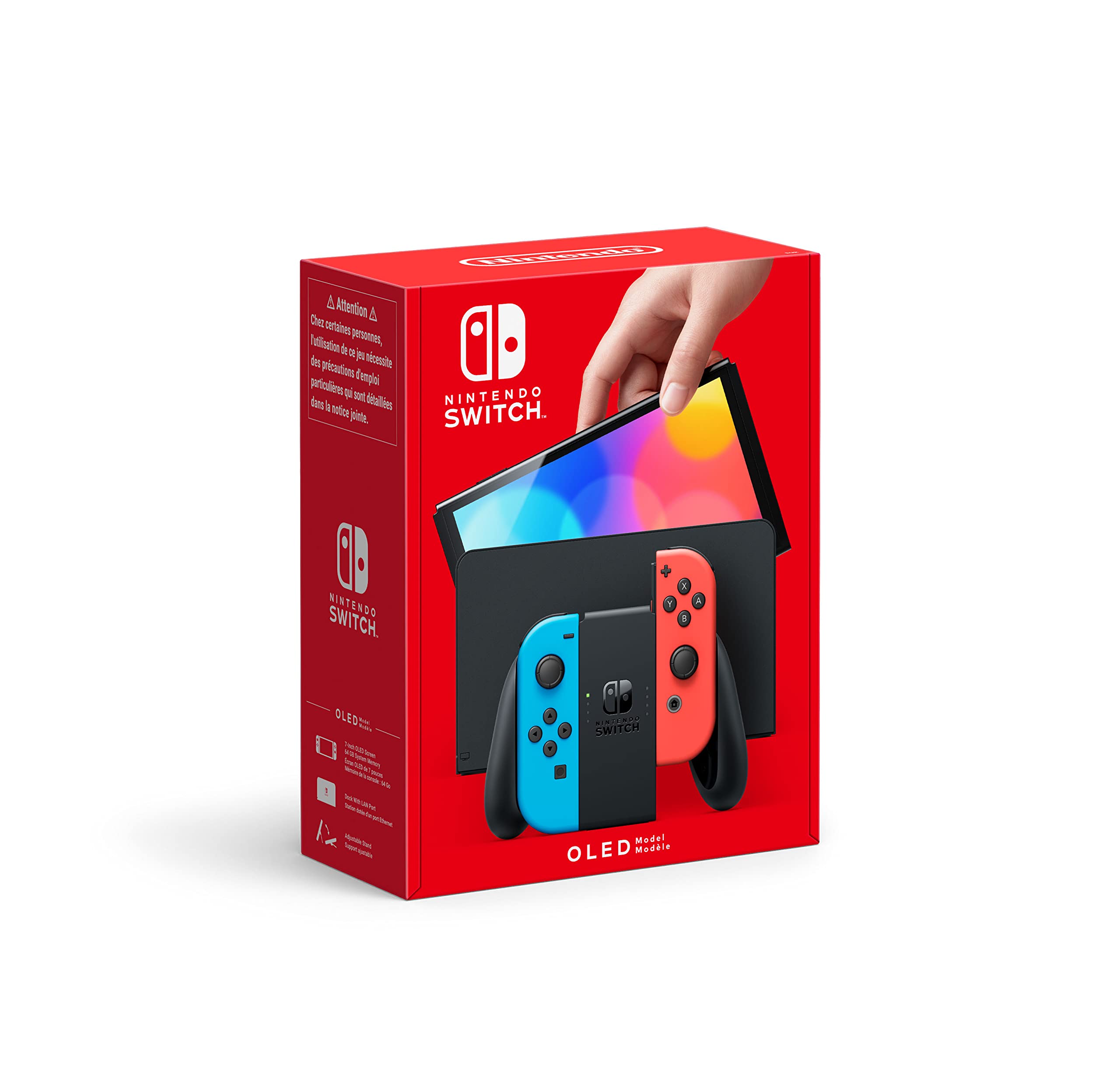 Nintendo Switchâ#132;¢ With Neon Blue And Neon Red Joy‑Conâ#132;¢