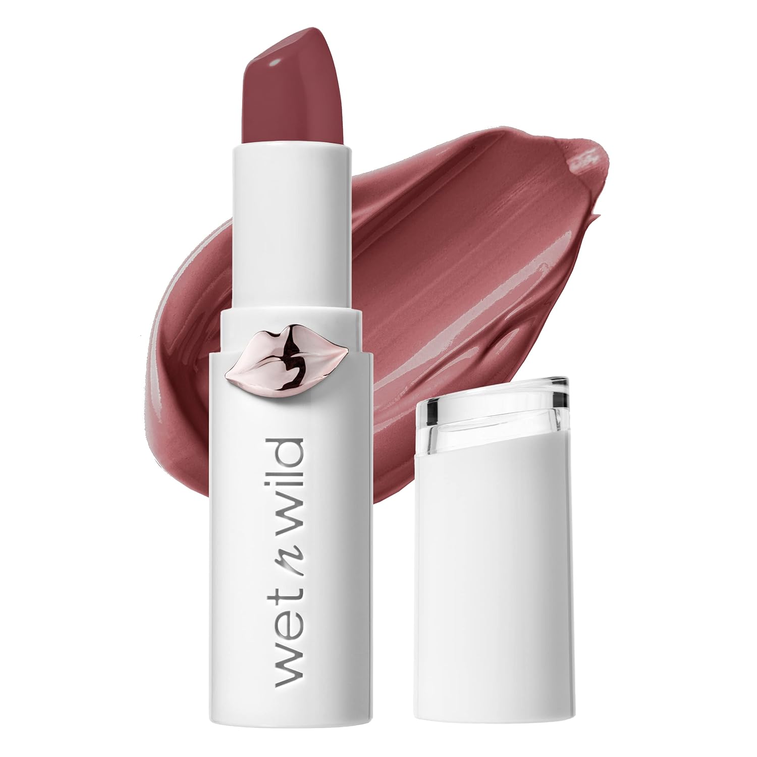 Wet N Wild Lipstick Mega Last High-Shine Lipstick Lip Color Makeup, Bright Pink Pinky Ring
