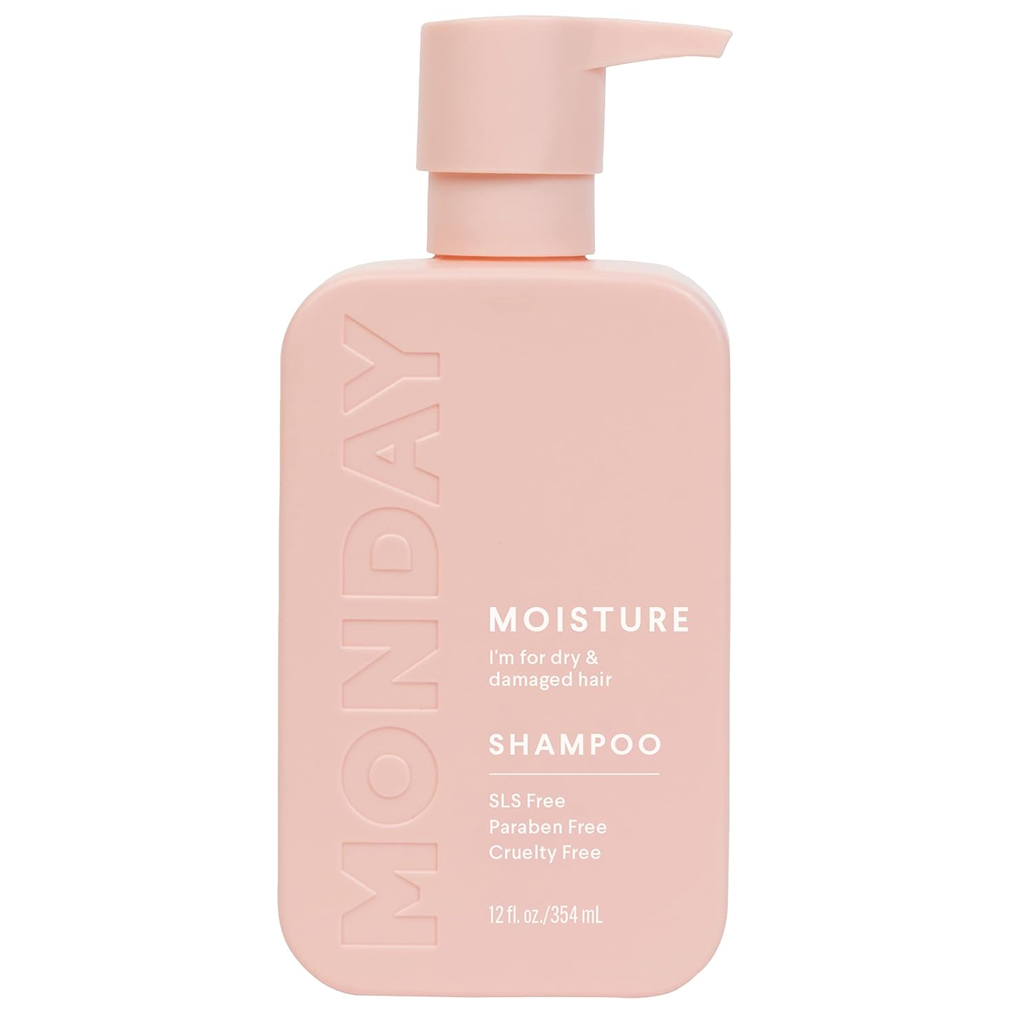 Monday Haircare Moisture Shampoo (Amazon Exclusive) 30Oz For Dry, Coarse, Stressed, Coily And Curly Hair, Made From Coconut Oil, Rice Protein, Shea Butter,  Vitamin E, All-Natural