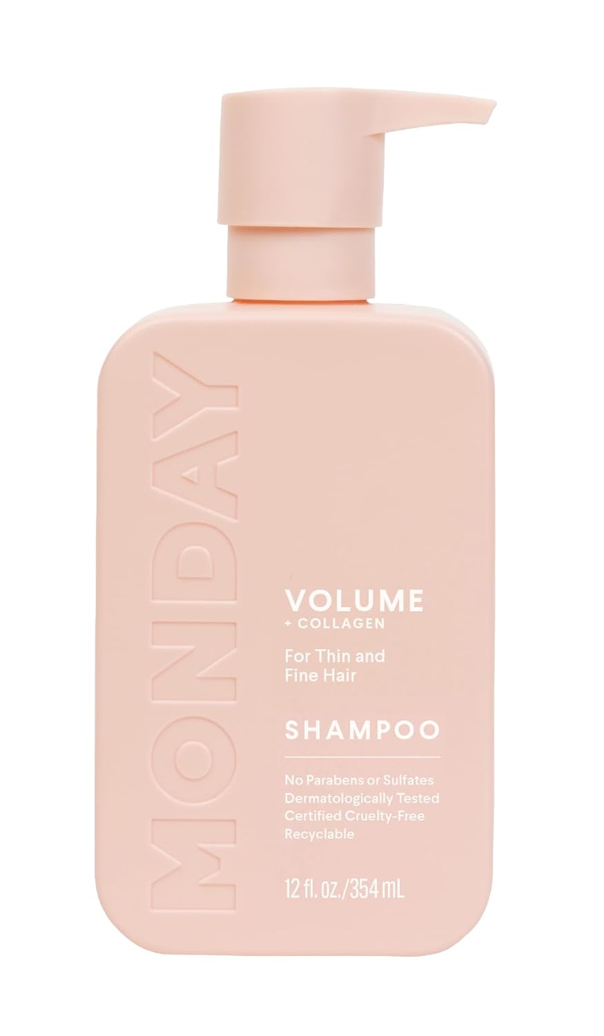 Monday Haircare Volume Shampoo 887Ml Bulk Pack (Amazon Exclusive), For Thin, Fine, And Oily Hair, Made From Coconut Oil, Ginger Extract,  Vitamin E, 100% Recyclable Bottles