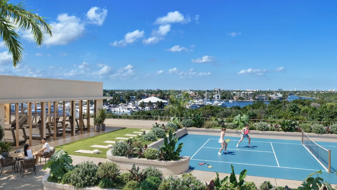 Pickleball Mania Hits Brandnew Heights With This Rooftop Courtroom in Castle Lauderdale