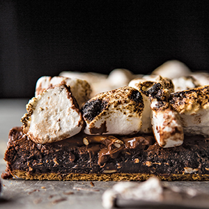 full color photograph of Bonfire Brownies from pg 276