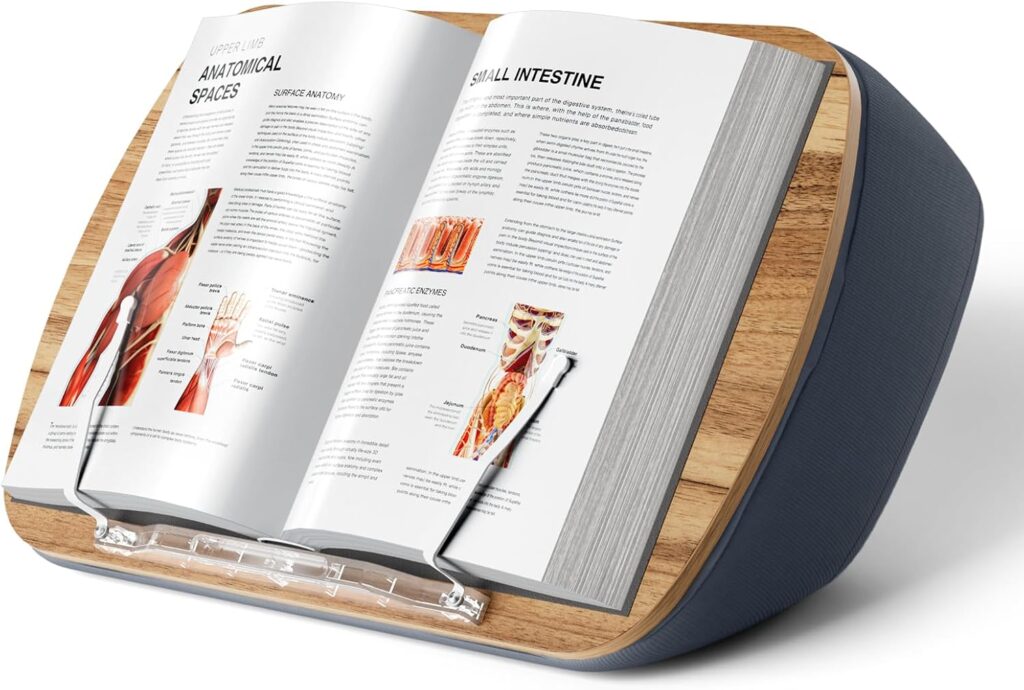 Lap Beanbag Book Stand for Hands Free Reading Comfortable Reading Pillow Stand Minimize Neck Strain Perfect Idea for Book Lovers in Dorm Room or Anywhere Else with Bookseat(Gray) Lap Beanbag Book Stand for Hands Free Reading Comfortable Reading Pillow Stand Minimize Neck Strain Perfect Idea for Book Lovers in Dorm Room or Anywhere Else with Bookseat(Gray)
