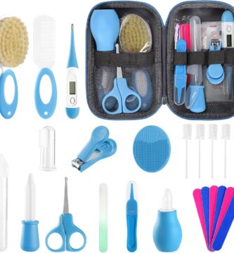 Baby Healthcare and Grooming Kit for Newborn Kids, 24PCS Upgraded Safety Baby Care Kit, Newborn Nursery Health Care Set, Baby Care Products
