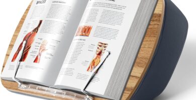 Lap Beanbag Book Stand for Hands Free Reading Comfortable Reading Pillow Stand Minimize Neck Strain Perfect Idea for Book Lovers in Dorm Room or Anywhere Else with Bookseat(Gray)