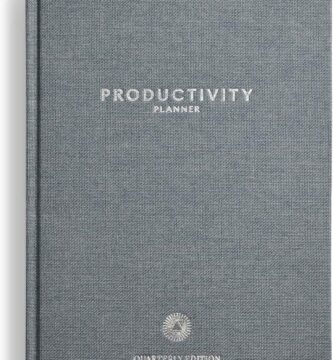 Intelligent Change 3-Month Productivity Planner Tools for Time-Management and Mindfulness, Tear-Out To-Do List, A5 Undated Quarterly Planner, Gray