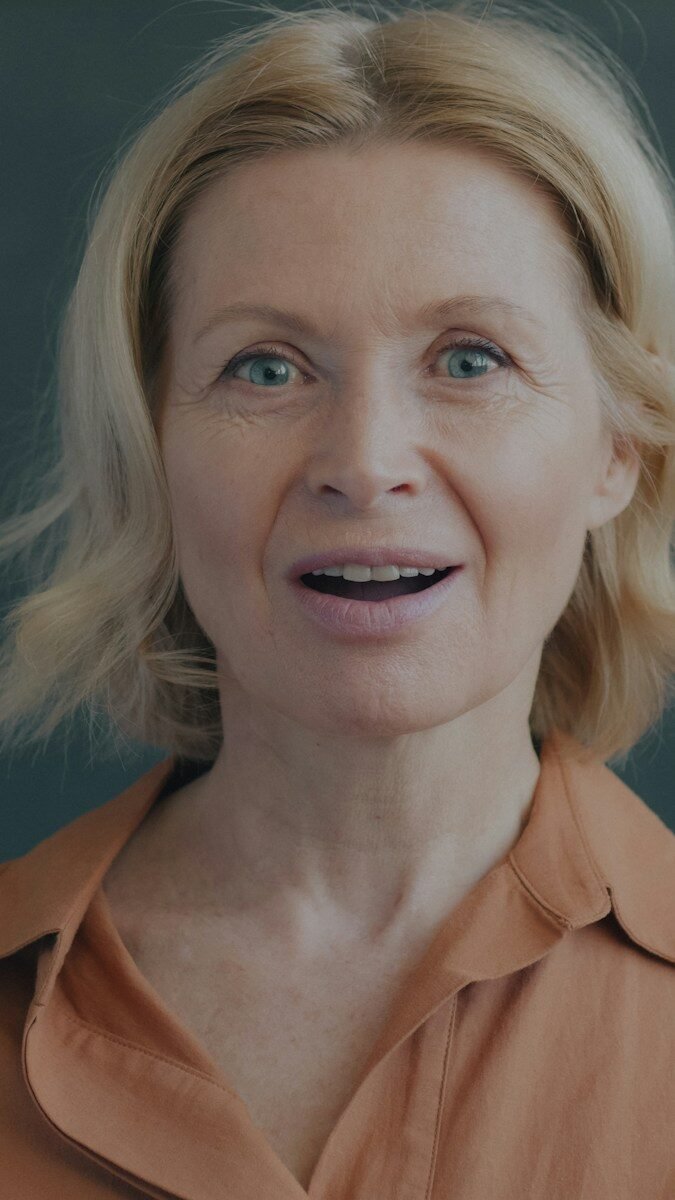 Smiling midlife woman